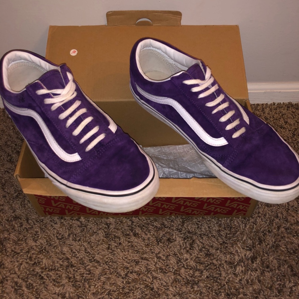 Purple suede Vans